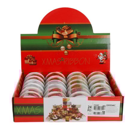 DECO STRIP NOVOGODISNJA TRAKA SLJOKICE 3.8cm x 2.7m MIKS